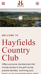 Mobile Screenshot of hayfieldscc.com